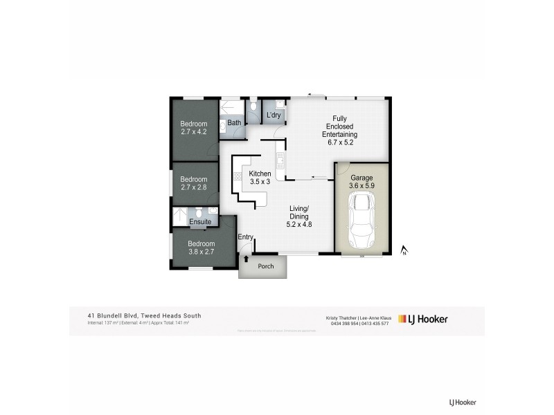 41 Blundell Boulevard, Tweed Heads South NSW 2486 Floorplan