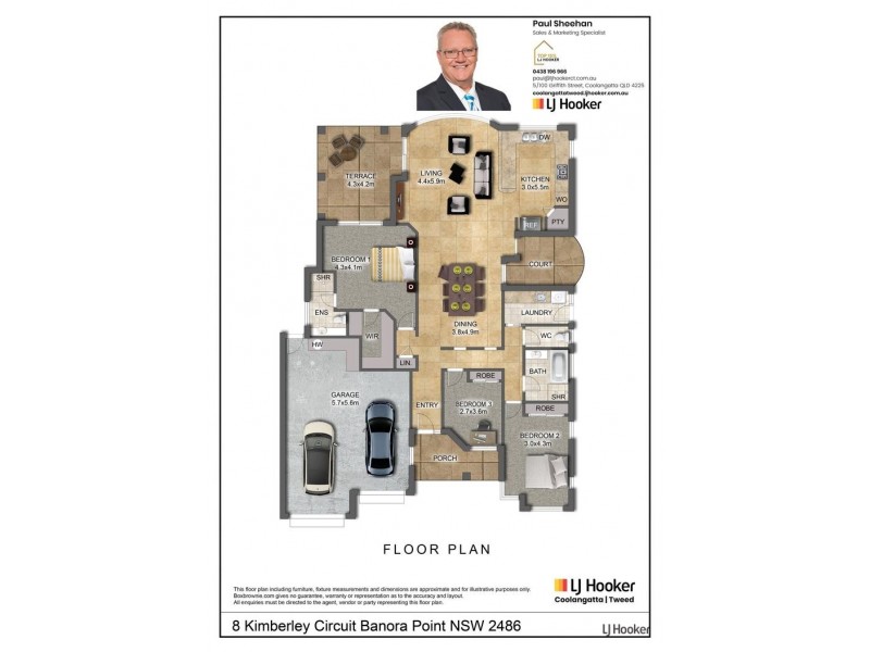 8 Kimberley Circuit, Banora Point NSW 2486 Floorplan