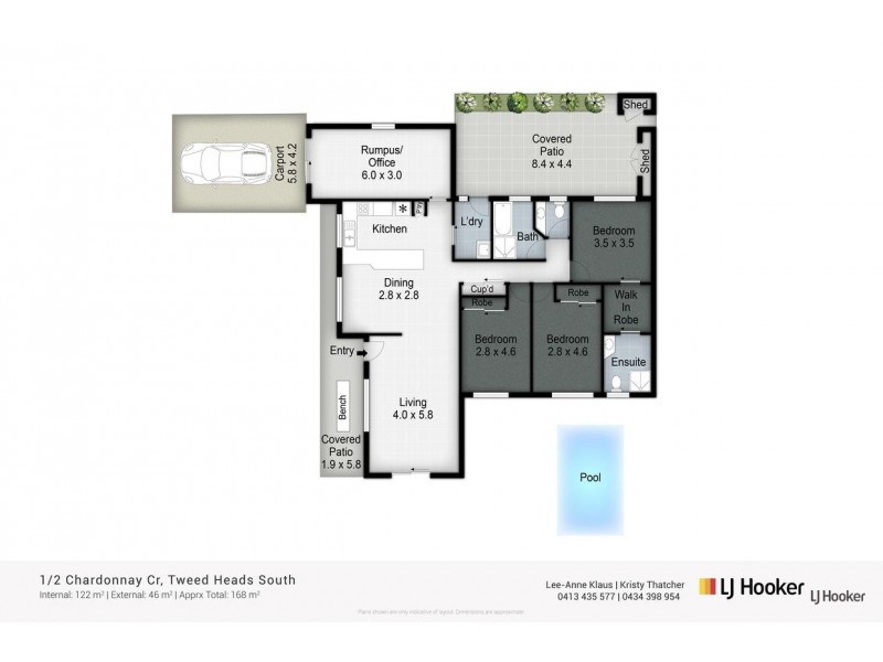 1/2 Chardonnay Crescent, Tweed Heads South NSW 2486 Floorplan