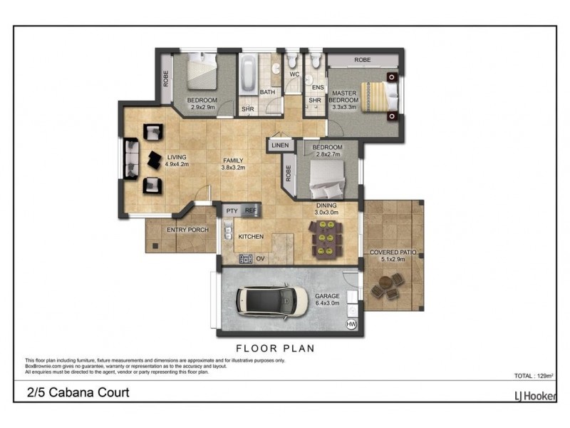 2/5 Cabana Court, Banora Point NSW 2486 Floorplan
