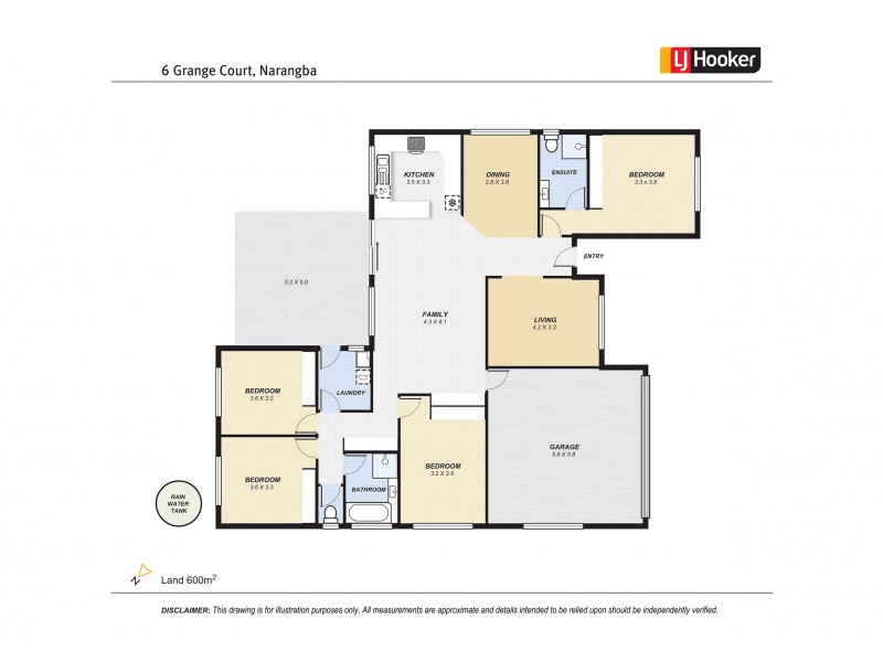 6 Grange Court, Narangba QLD 4504 Floorplan