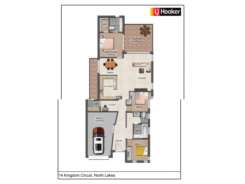 14 Kingdom Circuit, North Lakes QLD 4509 Floorplan