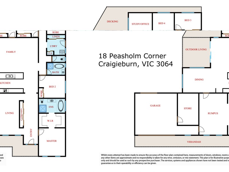 18 Peasholm Corner, Craigieburn VIC 3064 Floorplan