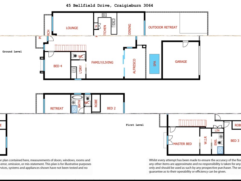 45 Bellfield Drive, Craigieburn VIC 3064 Floorplan