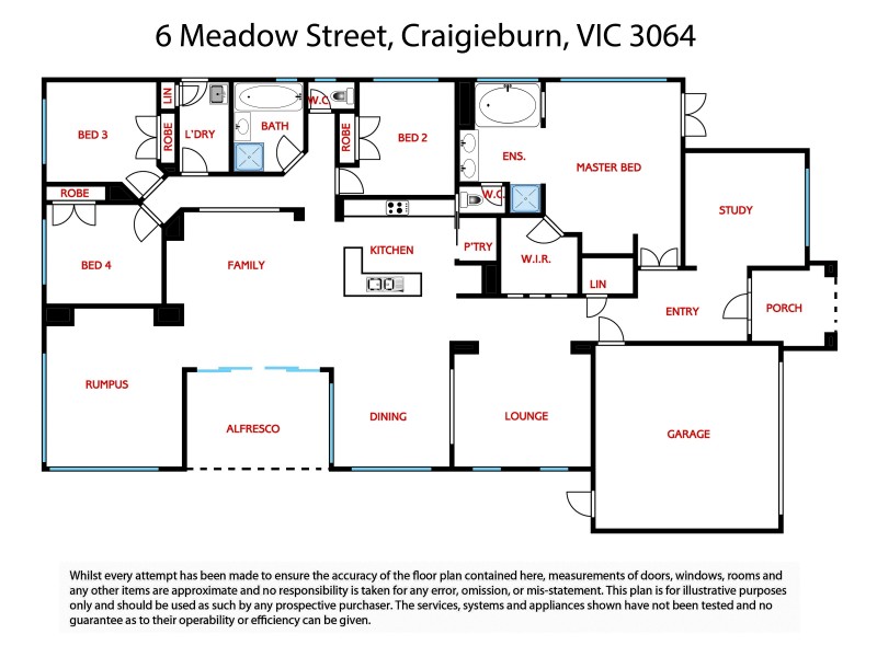 6 Meadow Street, Craigieburn VIC 3064 Floorplan