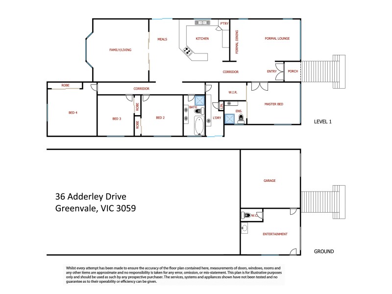 36 Adderley Drive, Greenvale VIC 3059 Floorplan