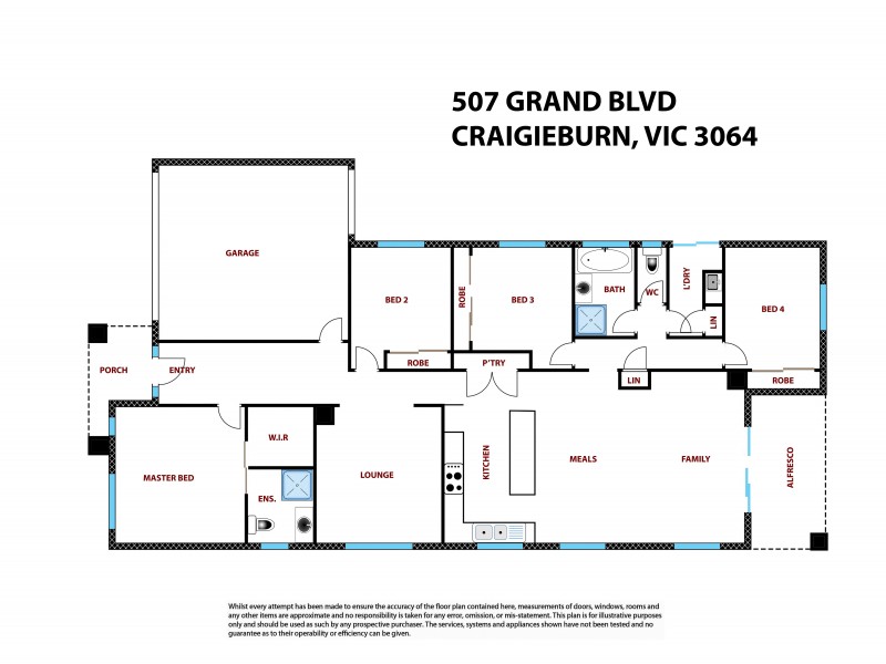 507 Grand Blvd, Craigieburn VIC 3064 Floorplan