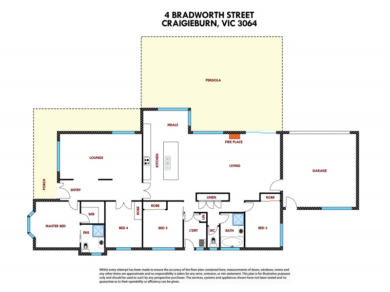 4 Bradworth Street, Craigieburn VIC 3064 Floorplan