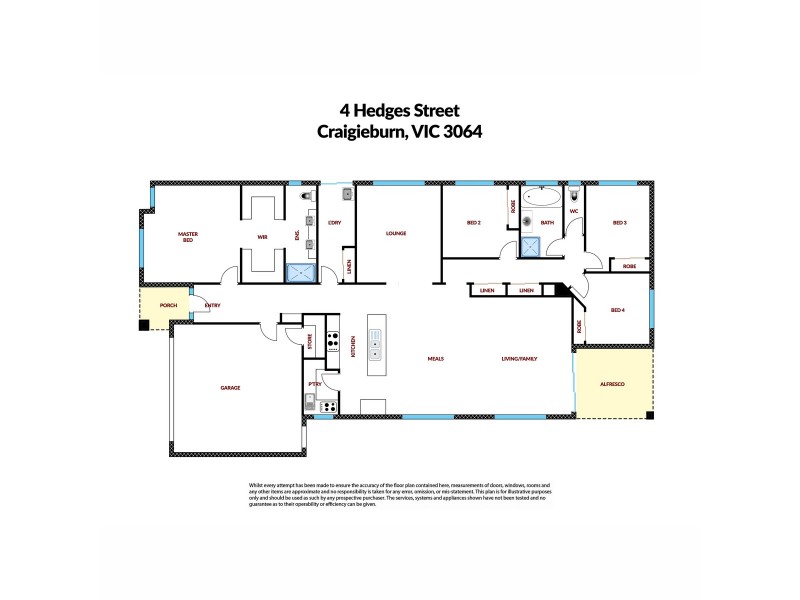 4 Hedges Street, Craigieburn VIC 3064 Floorplan