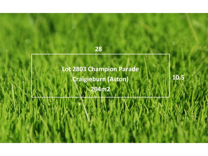 Lot 2803/ Champion Parade, Craigieburn VIC 3064