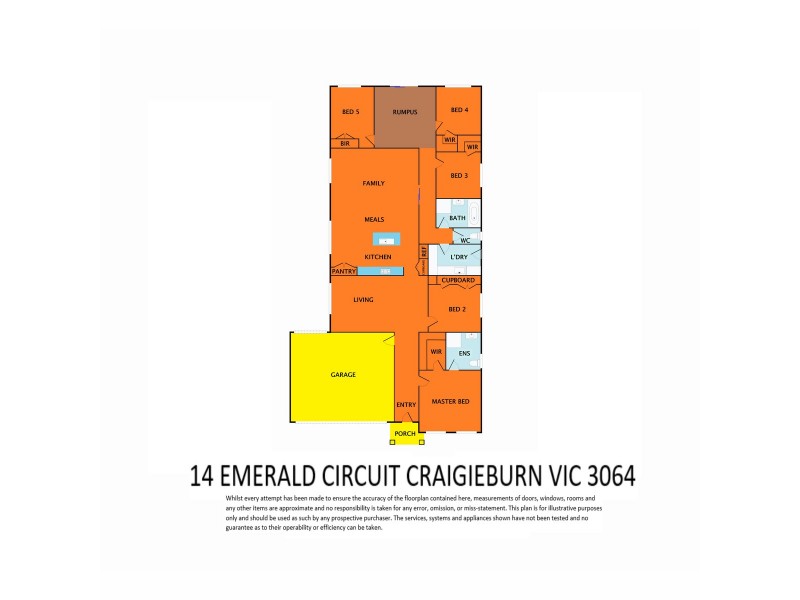 14 Emerald Circuit, Craigieburn VIC 3064 Floorplan