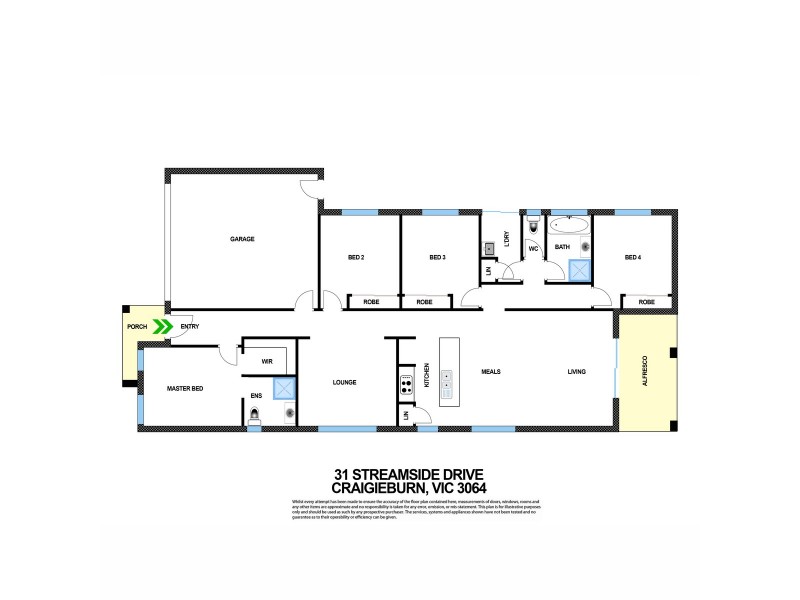 31 Streamside Drive, Craigieburn VIC 3064 Floorplan