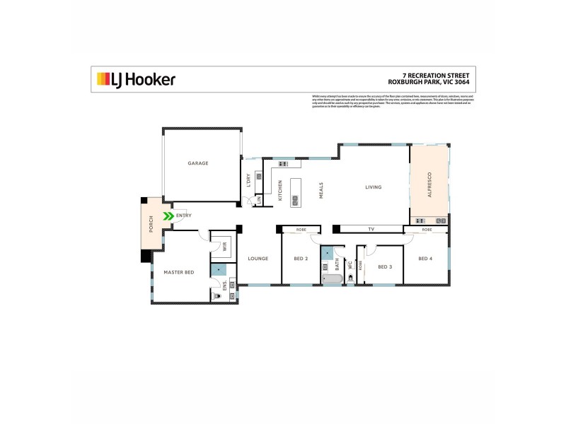7 Recreation Street, Roxburgh Park VIC 3064 Floorplan
