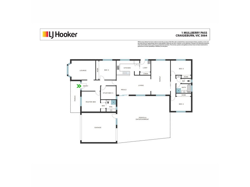 1 Mulberry Pass, Craigieburn VIC 3064 Floorplan
