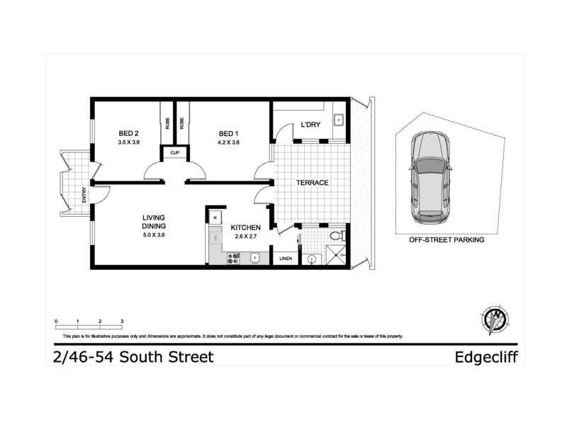 2/46-54 South Street, Edgecliff NSW 2027 Floorplan
