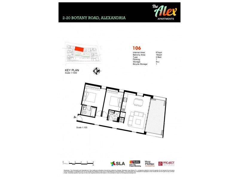 106/2-20 Botany Road, Alexandria NSW 2015 Floorplan