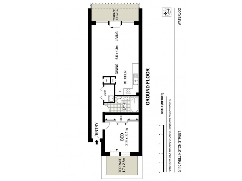 5/110 Wellington Street, Waterloo NSW 2017 Floorplan