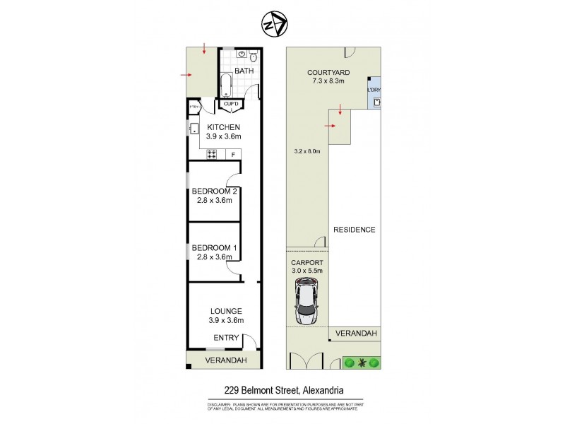 229 Belmont Street, Alexandria NSW 2015 Floorplan