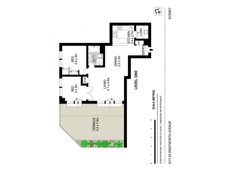 5/17-25 Wentworth Avenue, Sydney NSW 2000 Floorplan