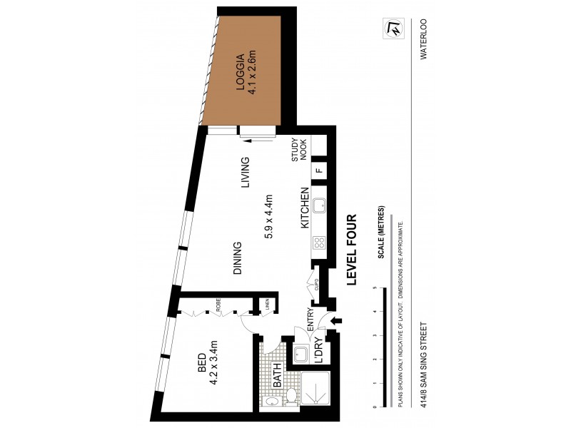 414/8 Sam Sing Street, Waterloo NSW 2017 Floorplan