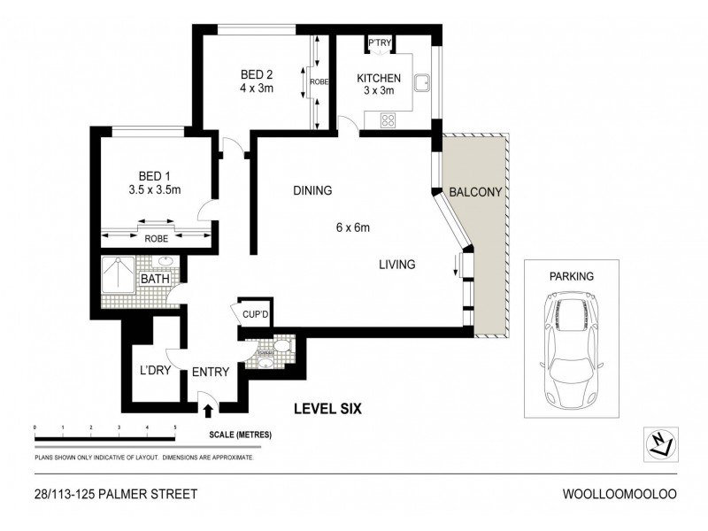28/113-125 Palmer Street, Woolloomooloo NSW 2011 Floorplan
