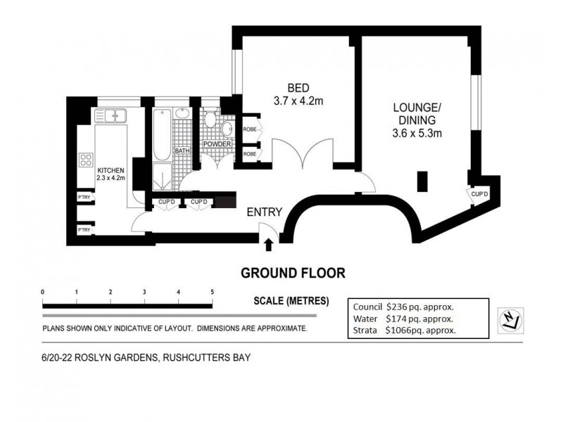 6/20-22 Roslyn Gardens, Rushcutters Bay NSW 2011 Floorplan