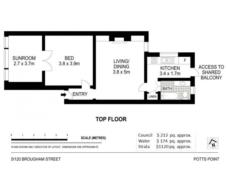 5/120 Brougham Street, Potts Point NSW 2011 Floorplan