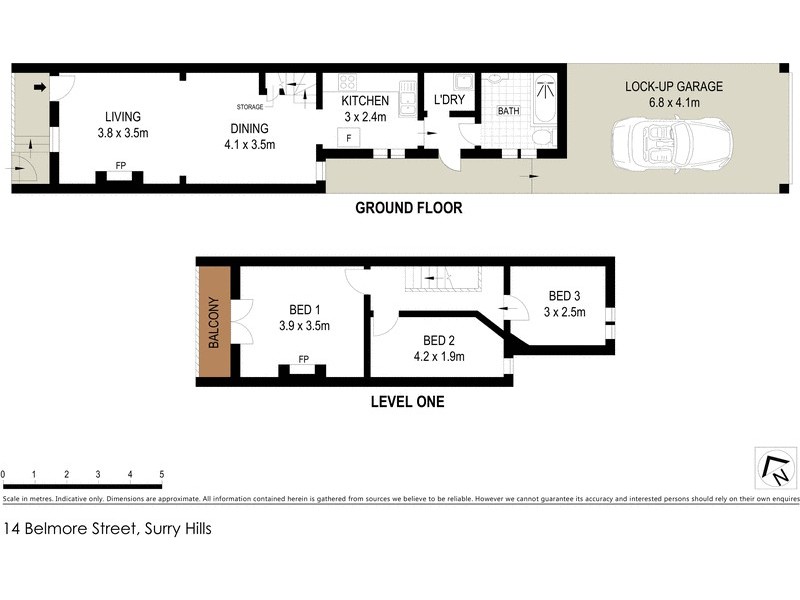 14 Belmore Street, Surry Hills NSW 2010 Floorplan