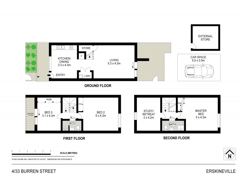 4/33 Burren Street, Erskineville NSW 2043 Floorplan