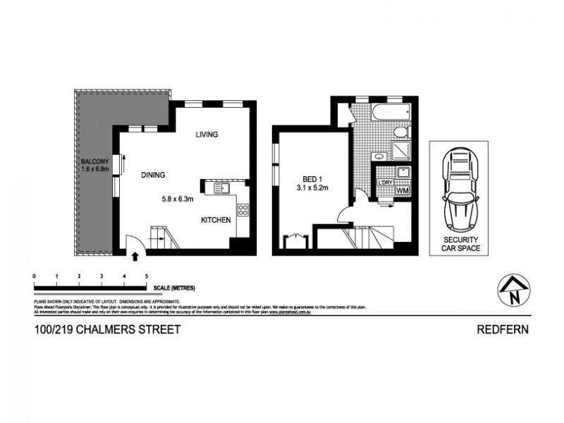 100/219 Chalmers Street, Redfern NSW 2016 Floorplan
