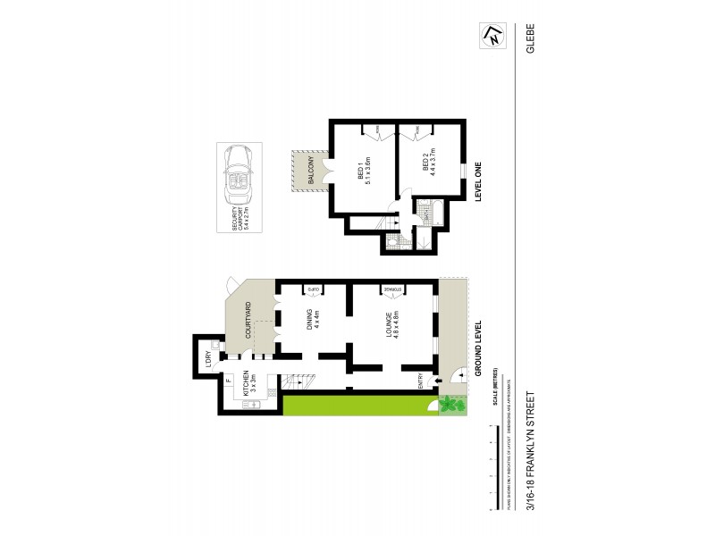 3/16-18 Franklyn Street, Glebe NSW 2037 Floorplan