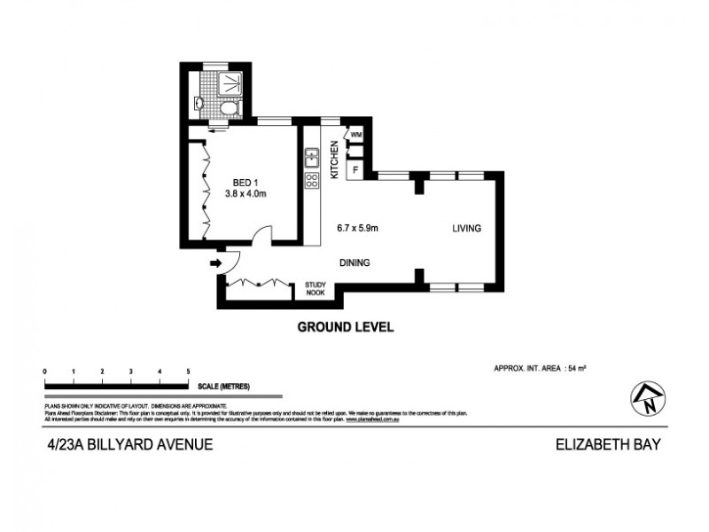 4/23a Billyard Avenue, Elizabeth Bay NSW 2011 Floorplan