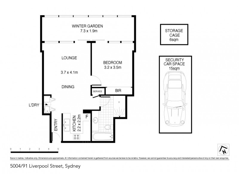 5004/91 Liverpool Street, Sydney NSW 2000 Floorplan