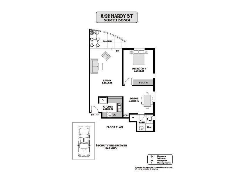 8/22 Hardy Street, North Bondi NSW 2026 Floorplan