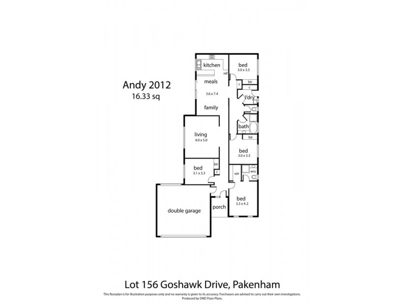 Lot 156 Goshawk Drive, Pakenham VIC 3810 Floorplan