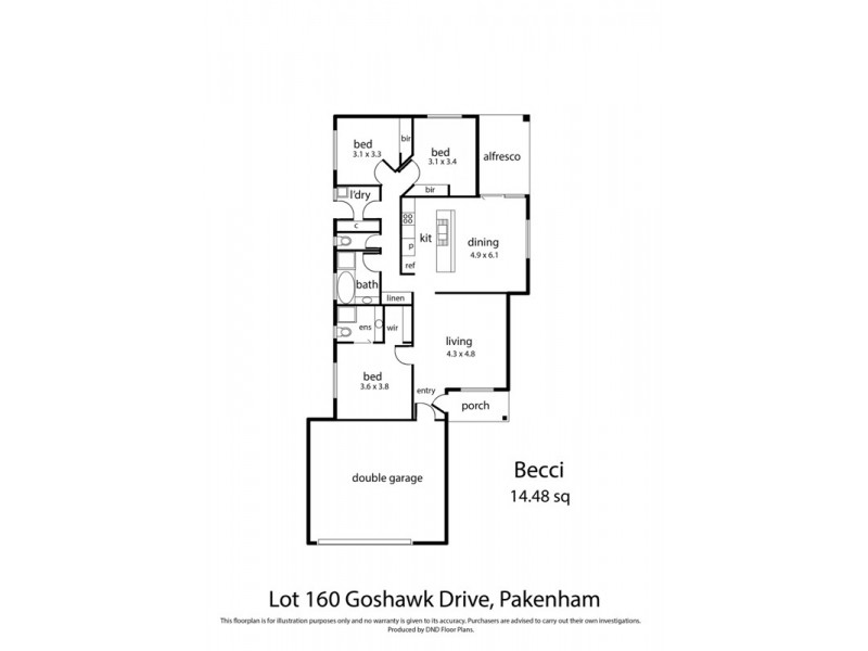 160/20 Goshawk Drive, Pakenham VIC 3810 Floorplan