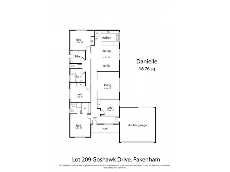 7 Goshawk Drive, Pakenham VIC 3810 Floorplan