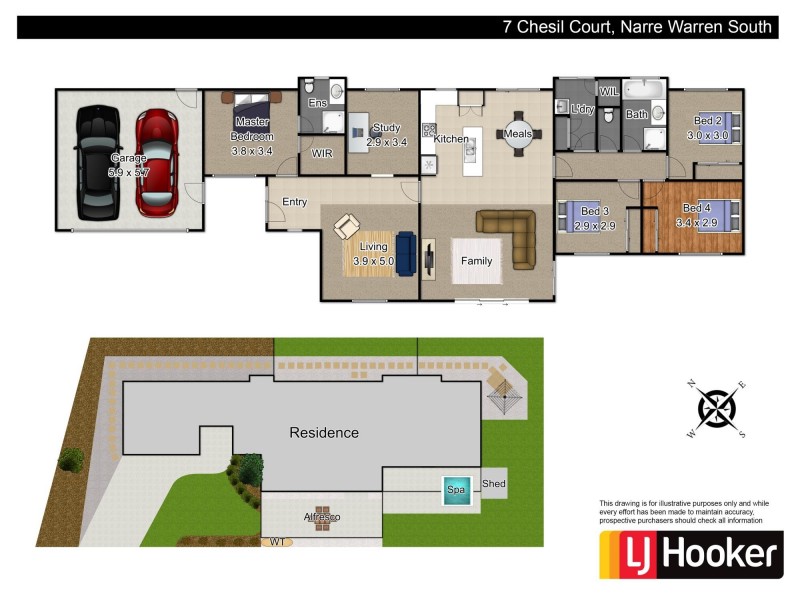 7 Chesil Court, Narre Warren South VIC 3805 Floorplan