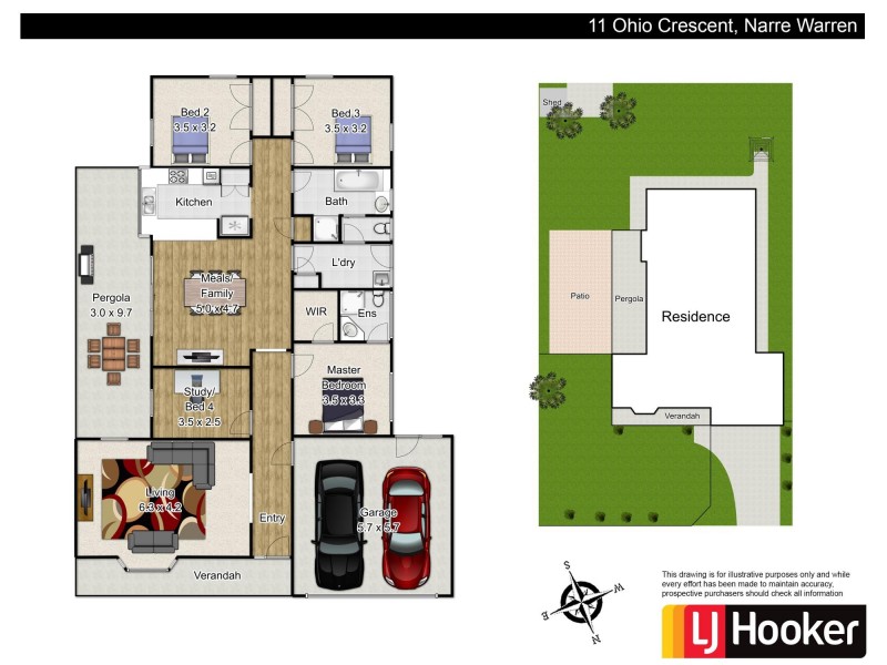 11 Ohio Crescent, Narre Warren VIC 3805 Floorplan