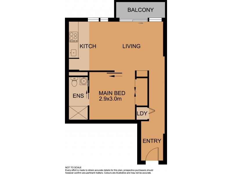 1201/229 Toorak Road, South Yarra VIC 3141 Floorplan