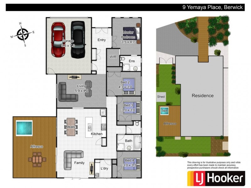 9 Yemaya Place, Berwick VIC 3806 Floorplan