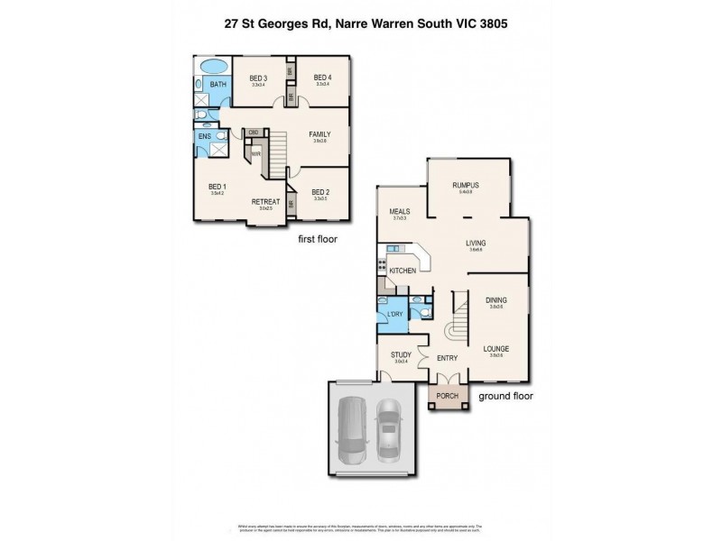 27 St Georges Road, Narre Warren South VIC 3805 Floorplan