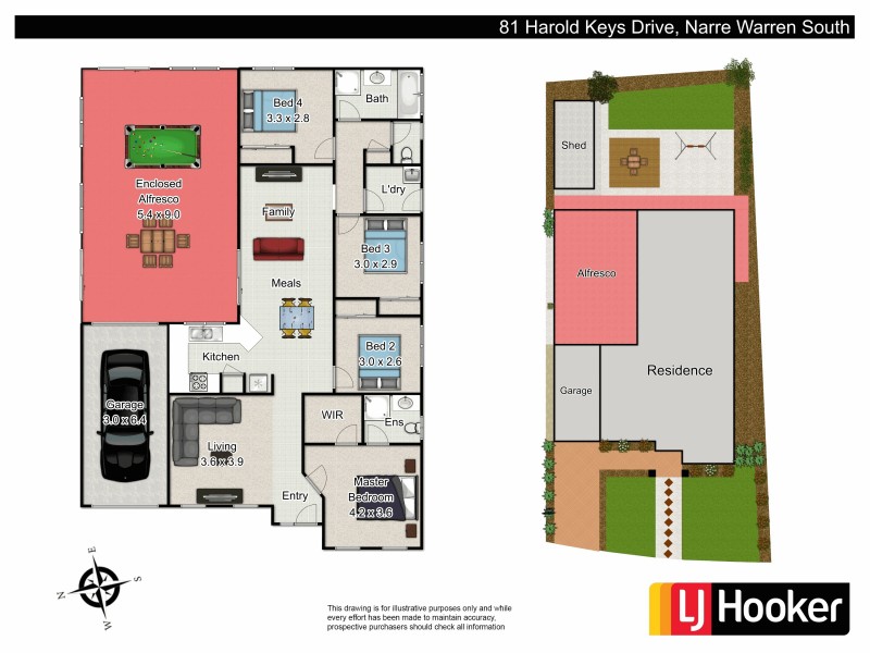 81 Harold Keys Drive, Narre Warren South VIC 3805 Floorplan