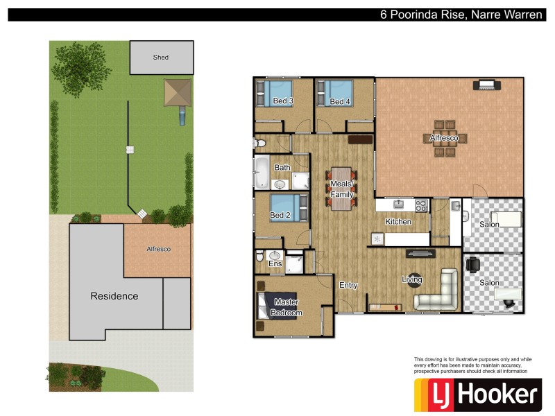 6 Poorinda Rise, Narre Warren VIC 3805 Floorplan