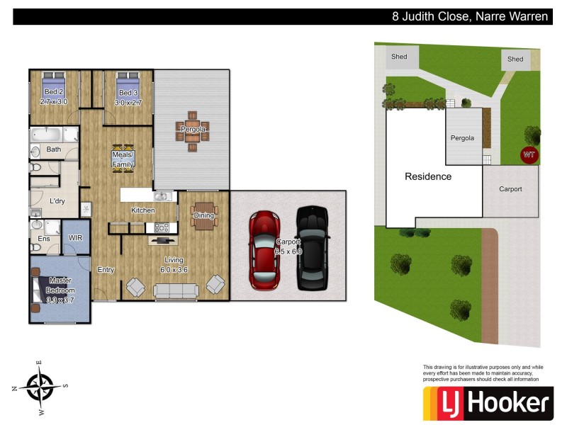 8 Judith Close, Narre Warren VIC 3805 Floorplan