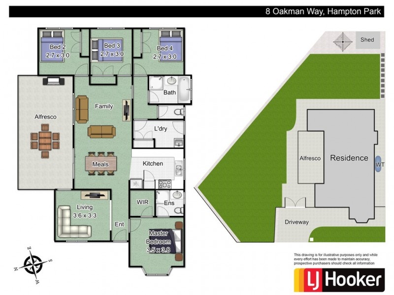 8 Oakman Way, Hampton Park VIC 3976 Floorplan