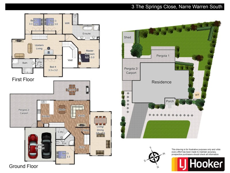 3 The Springs Close, Narre Warren South VIC 3805 Floorplan