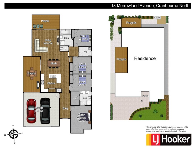 18 Merrowland Avenue, Cranbourne North VIC 3977 Floorplan