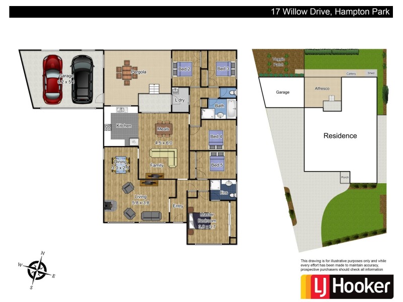 17 Willow Drive, Hampton Park VIC 3976 Floorplan