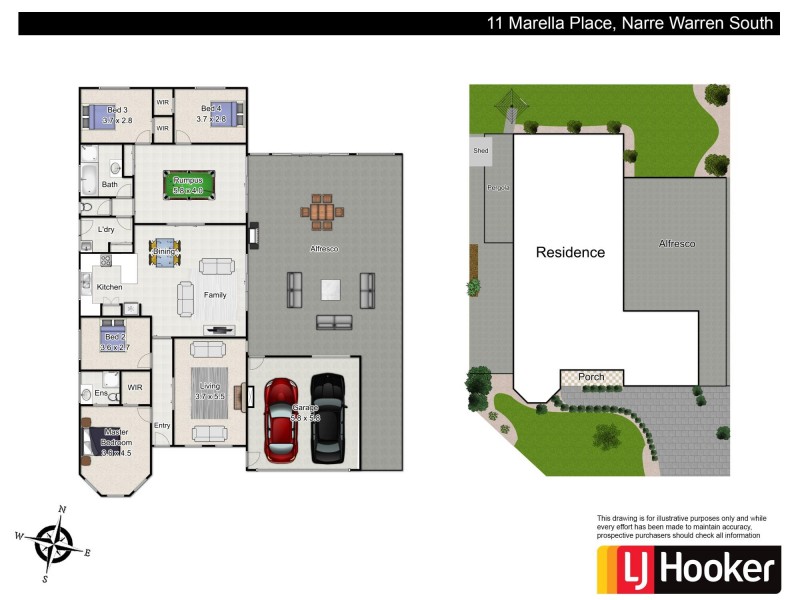 11 Marella Place, Narre Warren South VIC 3805 Floorplan